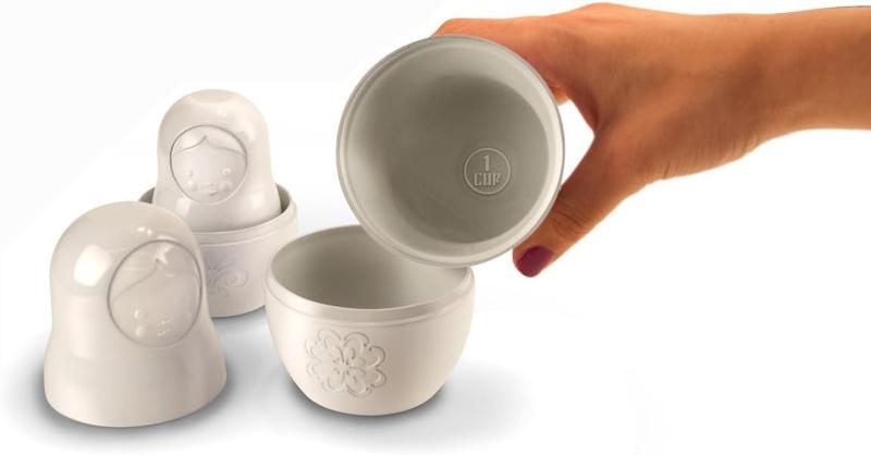 Nesting Matryoshka Measuring Cups, Set of 6