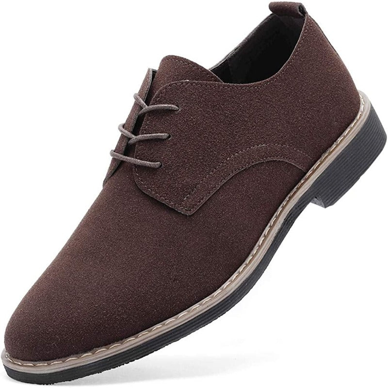Men's Suede Dress Shoes Casual Lace Up Oxfords
