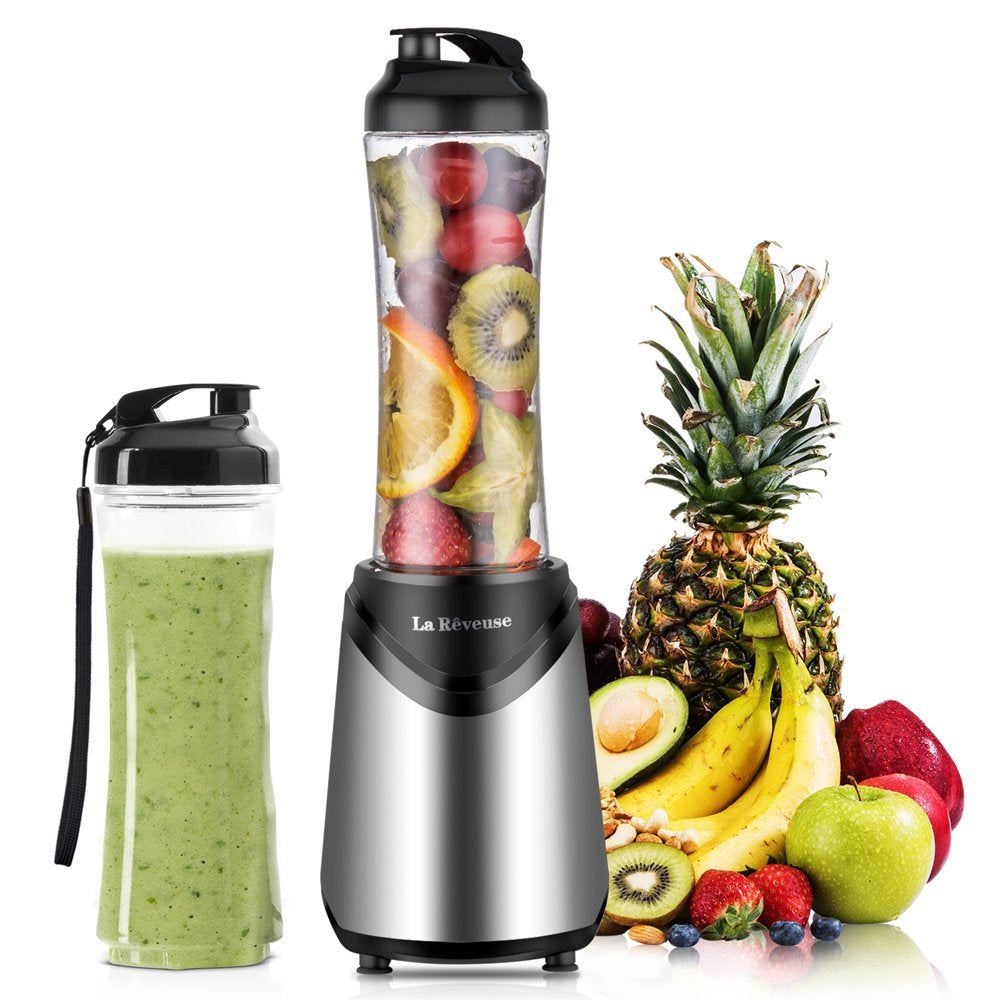 Smoothies Blender Personal Size 300 Watts with 18 Oz (Silver)