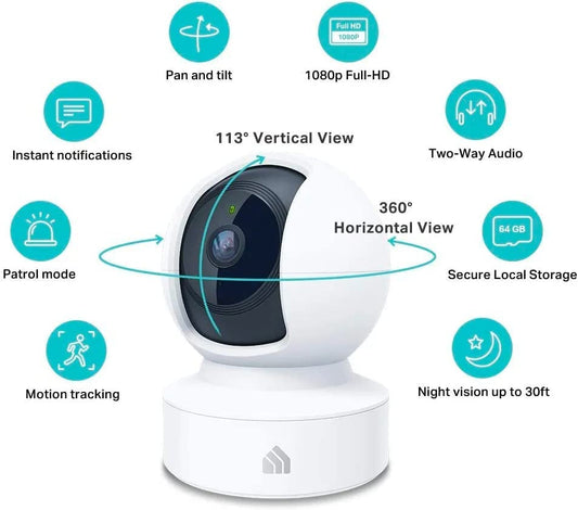 1080p HD Dog Camera 2.4GHz with Night Vision