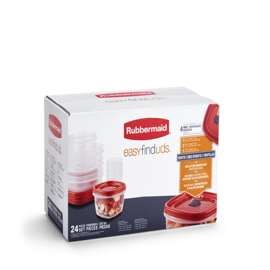 Rubbermaid 24 Piece Food Storage Containers