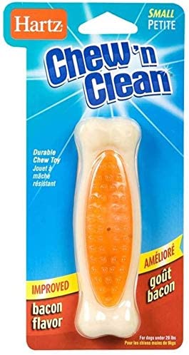 Hartz Chew'n Clean Tuff Bone Bacon Flavored Small Dog Toy (Pack of 2)