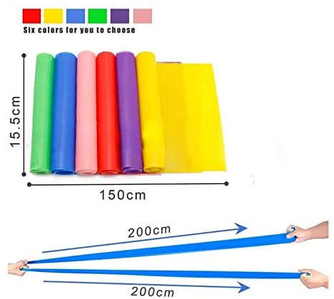Qian Elastic Bands for Exercise,Professional Latex Resistance Band, Perfect for Strength Training,Physical Therapy, Pilates, at-Home Workouts, Yoga
