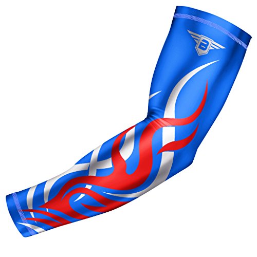 Sports Compression Arm Sleeve - UV/Sun Protection and Cooling Base Layer