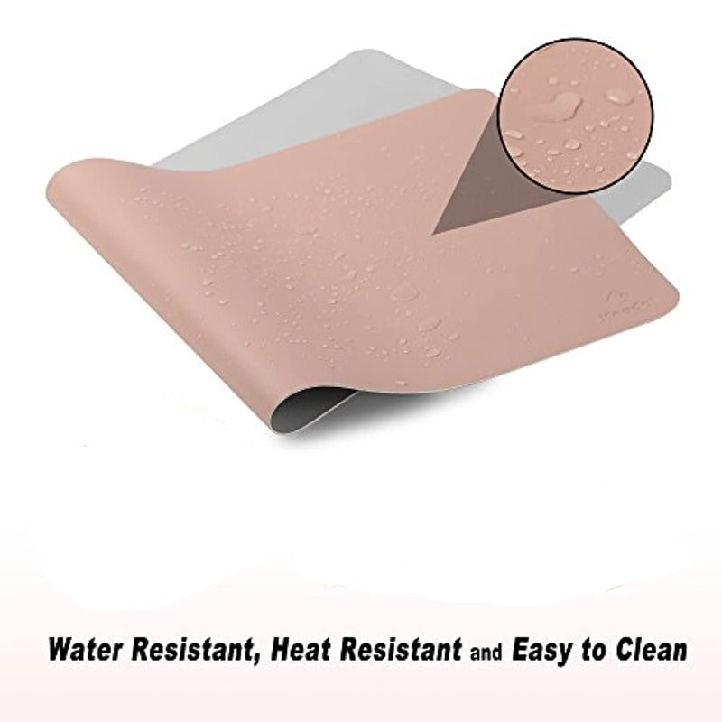 Dual Sided Waterproof Leather Desk Mat