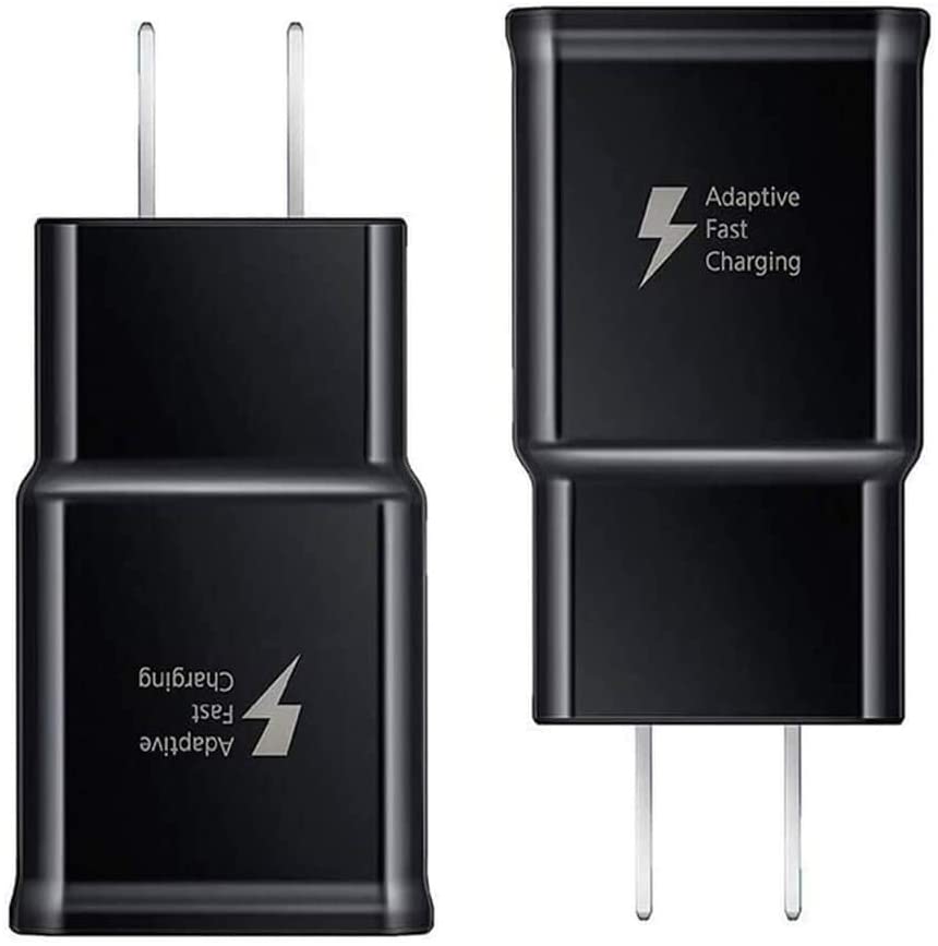 Samsung Adaptive Fast Charging Adapter Quick Charge Charging Block Wall Charger Plug Compatible with Samsung Galaxy S6/S7/S8/S8+/S9/S10+/Edge/Note8/Note9(2 Pack) (White)