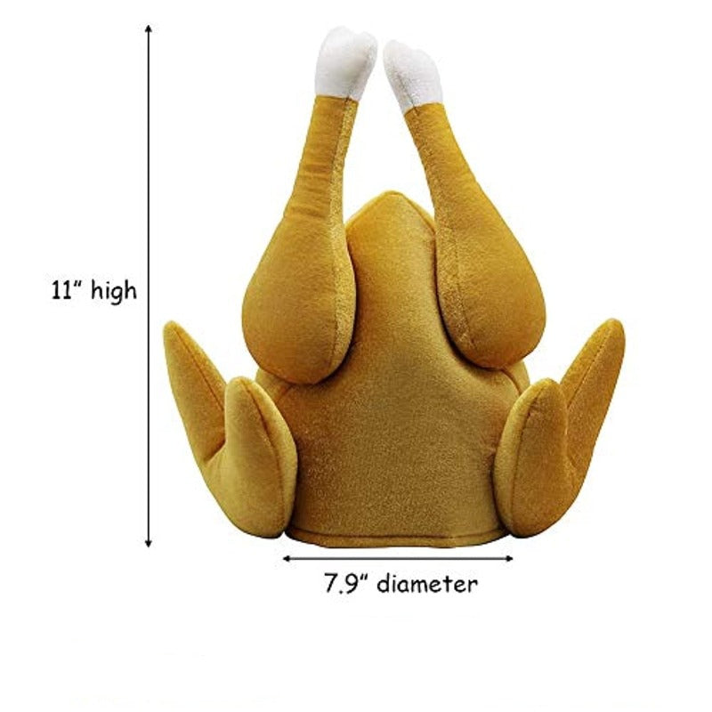 3 Pack: Unisex Roasted Turkey Hat