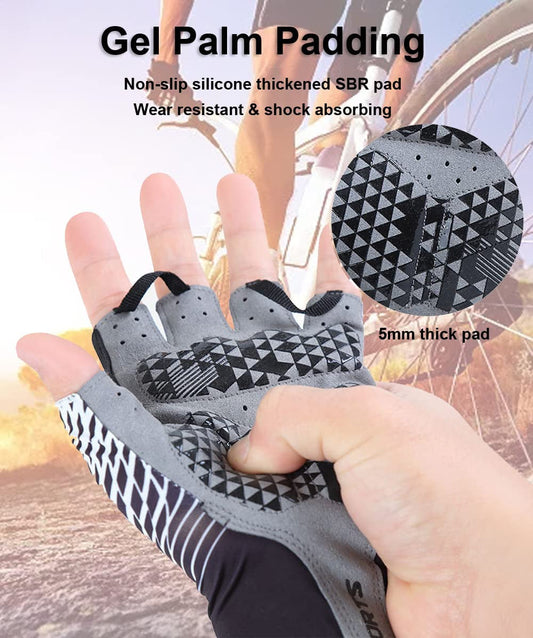 Half Finger MTB Gloves Bike Gloves for Men Cycling Mountain Bike Accessories for Men & Women