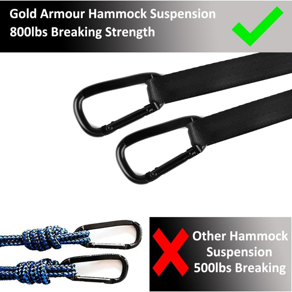Portable Camping Hammock – Lightweight Single Hammock for Outdoor Indoor Use, Durable Fabric Design