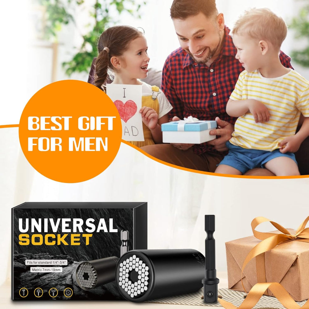Universal Socket Tool – Adjustable 7–19mm Grip – Multi-Purpose Repair Use – Handy Tool Gadget for Home & Garage