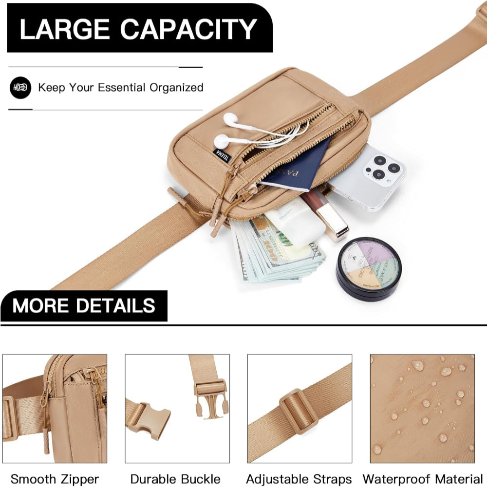 Women’s Belt Bag – Fashion Fanny Pack & Crossbody Waist Bag with Adjustable Strap for Travel & Daily Use