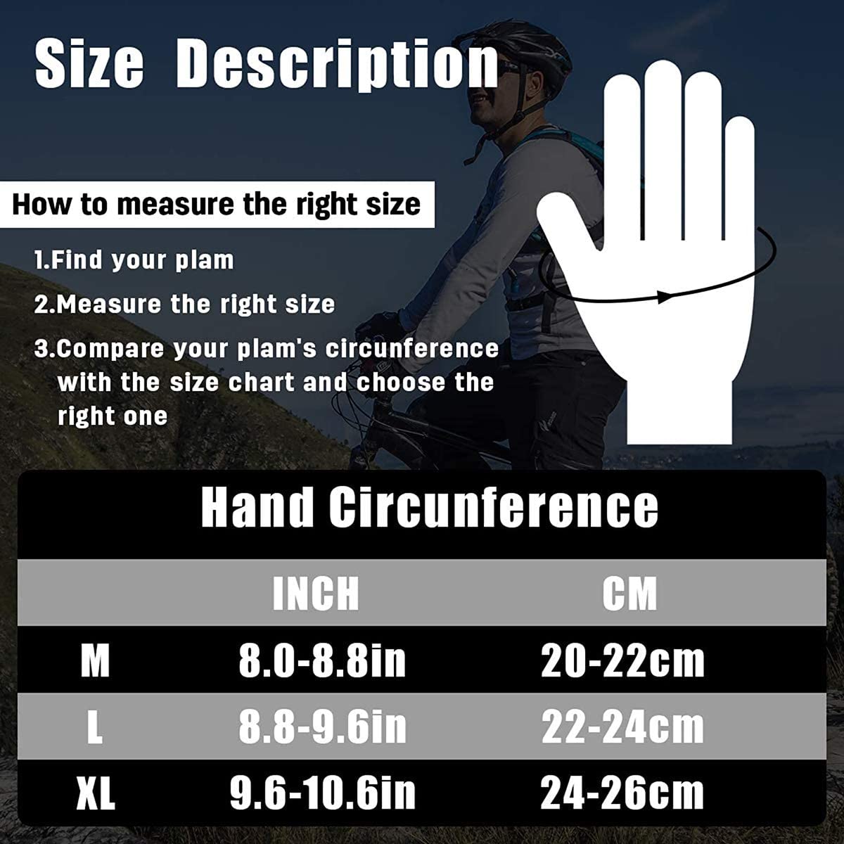 Waterproof Anti-Slip Touch-Screen Thermal Cycling Gloves