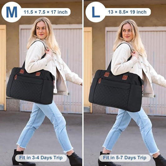 Travel Duffle Bag – Waterproof Weekender Carry On Gym Bag, Lightweight Polyester