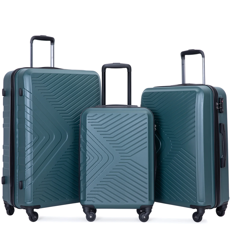 3 Piece Hardshell Luggage Set - Lightweight, TSA Locks, and Spinner Wheels
