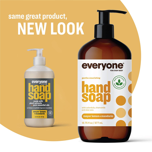 Everyone Liquid Hand Soap Refill, 32 Ounce (Pack of 6), Lavender and Coconut , Plant-Based Cleanser with Pure Essential Oils