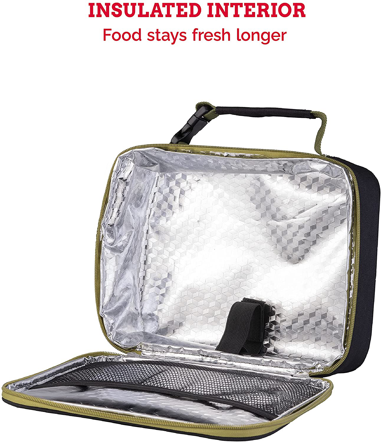 Whiskware Insulated Soft Cooler Lunch Box for School, Work, and Travel, One Size, Navy