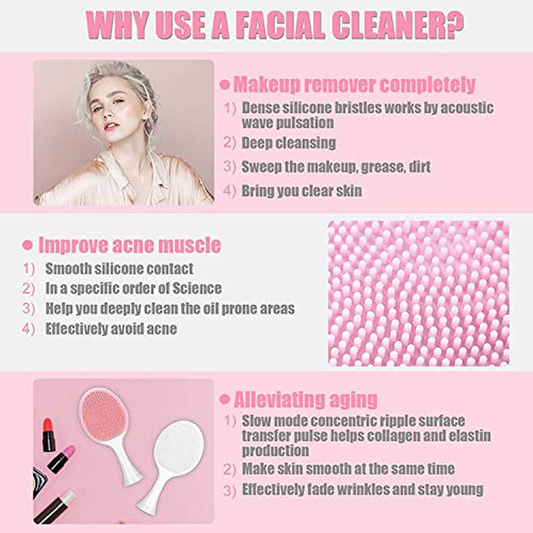 Lezhisnug Facial Cleansing Brush Head For PHILIPS Sonicare FlexCare Diamond Clean