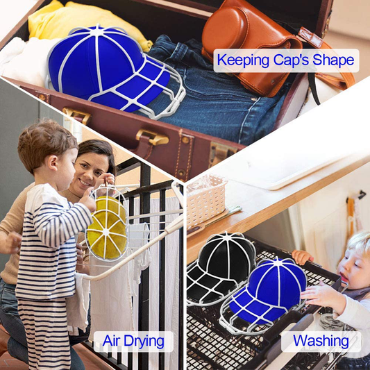 YEENOR Hat Washer,Cap Washer,Baseball Cap Washers,Baseball Hat Cleaner/Cleaning Protector,Ball Cap Washing Frame Cage Hat Washing Holder,Ball Cap Hat Visors Shaper/Organizer for Washing Machine