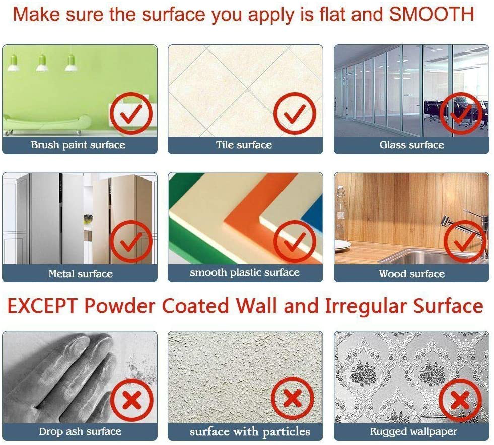 Self Adhesive White Board Paper - Dry Erase Wall Stickers Roll 17.7" x 78.7" Message Board Wallpaper Decal for School/Office/Home/Kid/Art/Decoration