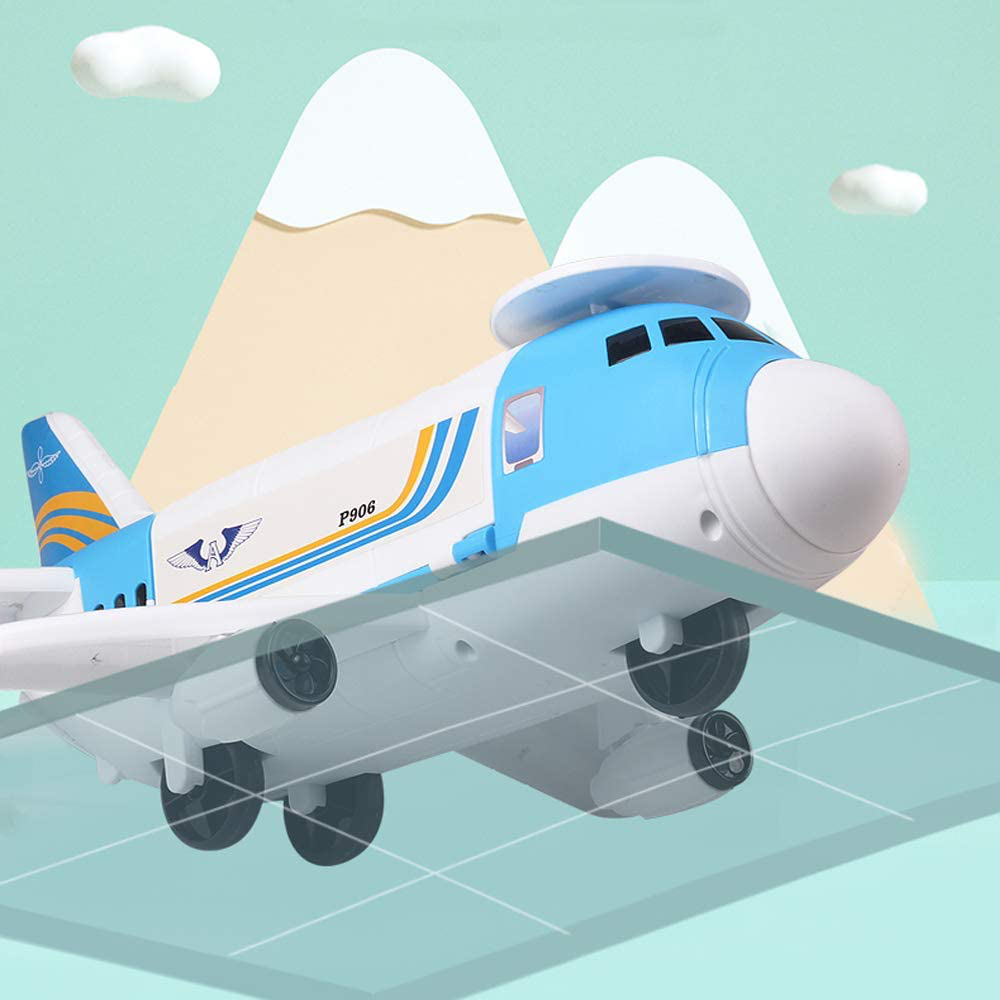 Tuko Transport Cargo Airplane Car Toy Play Set for 3+ Years Old Boys and Girls(Blue)