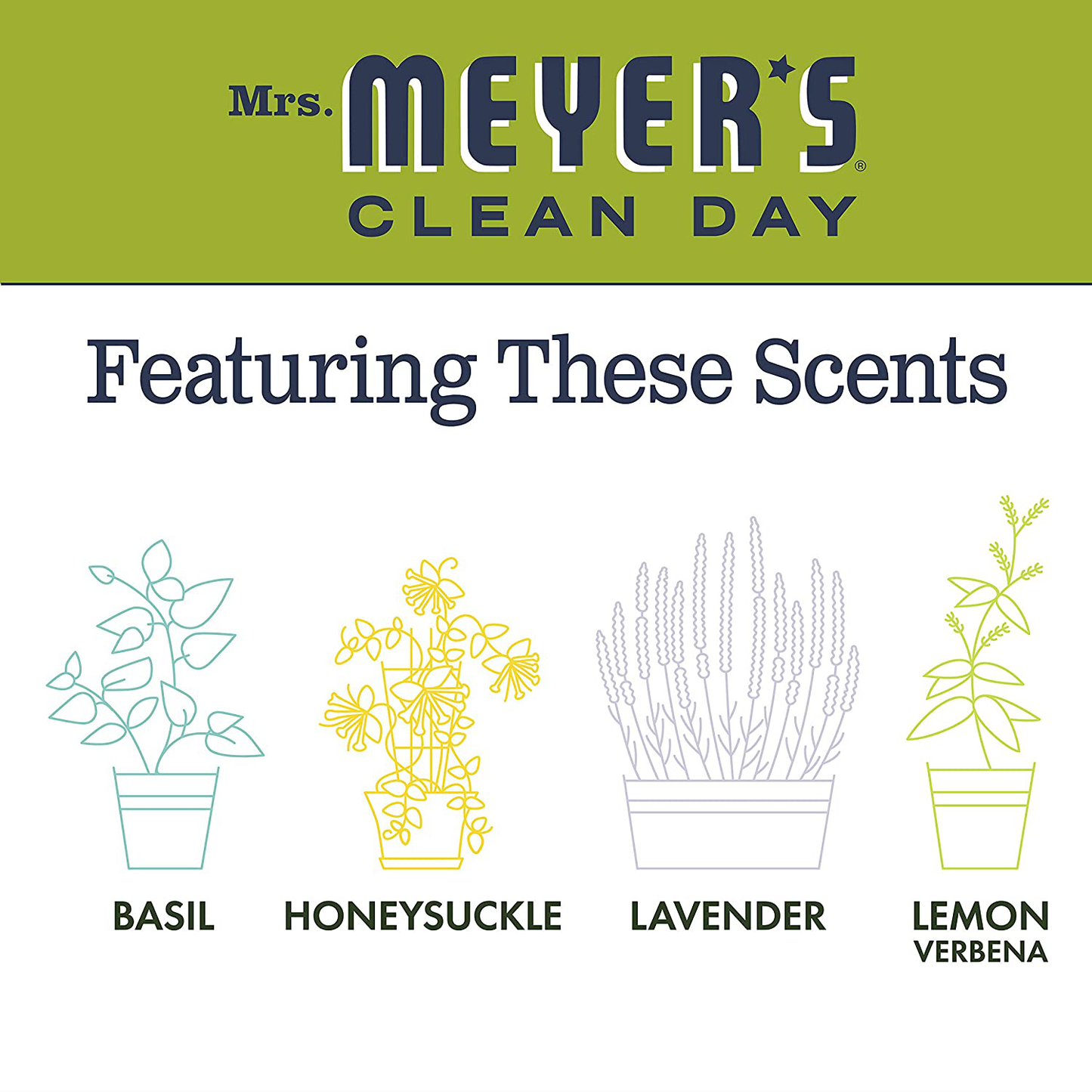 Mrs Meyer's, Cleaner Spray Countertop Lemon Verbena, 16 Fl Oz
