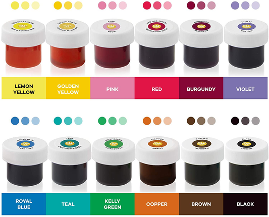 Wilton Icing Colors 12-Piece Gel Food Coloring Set
