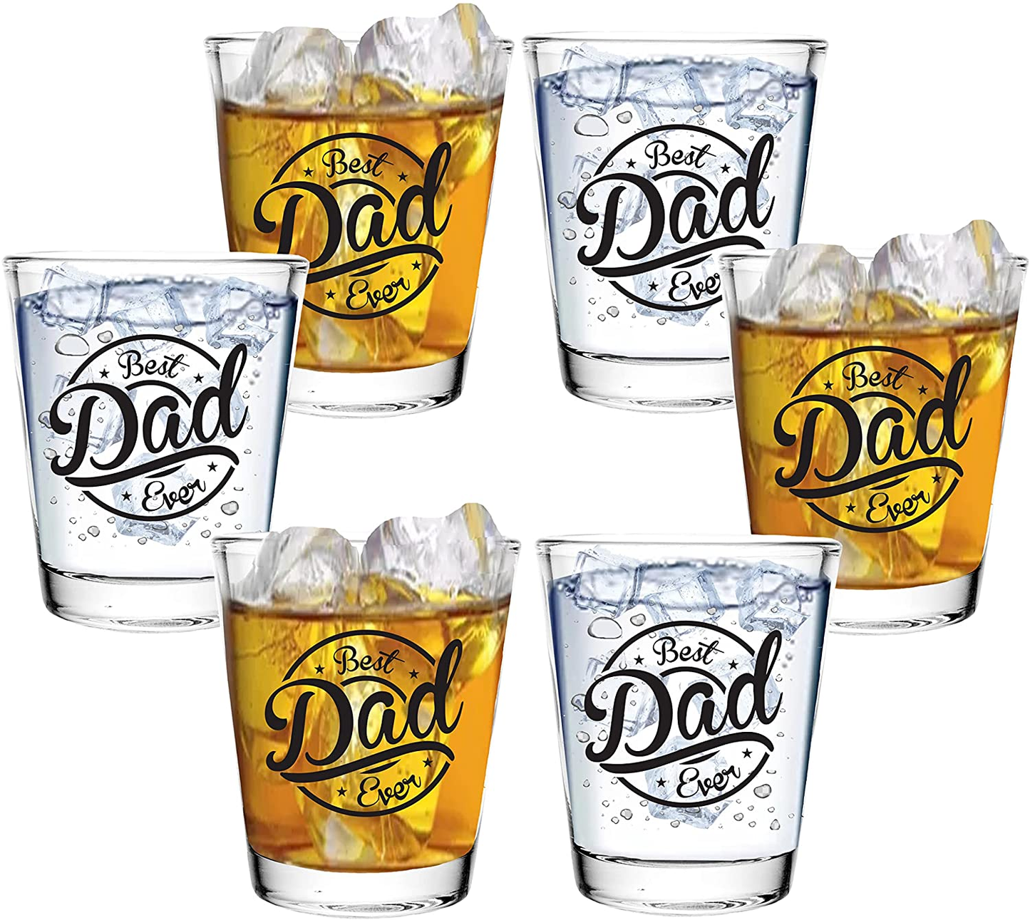 Set of 6 Best Mom Shot Glasses Gift Set 2oz Each