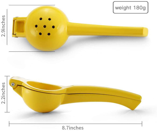 Manual Juicer Citrus Lemon Squeezer,Fruit Juicer Lime Press Metal,Professional Hand Juicer Kitchen Tool(yellow)