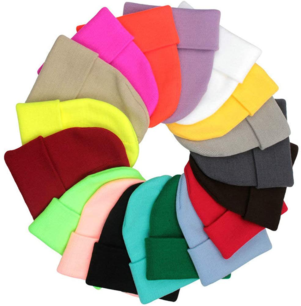 TYONMUJO Unisex Adult Knit Beanie for Men Women Warm Snug Hat Cap