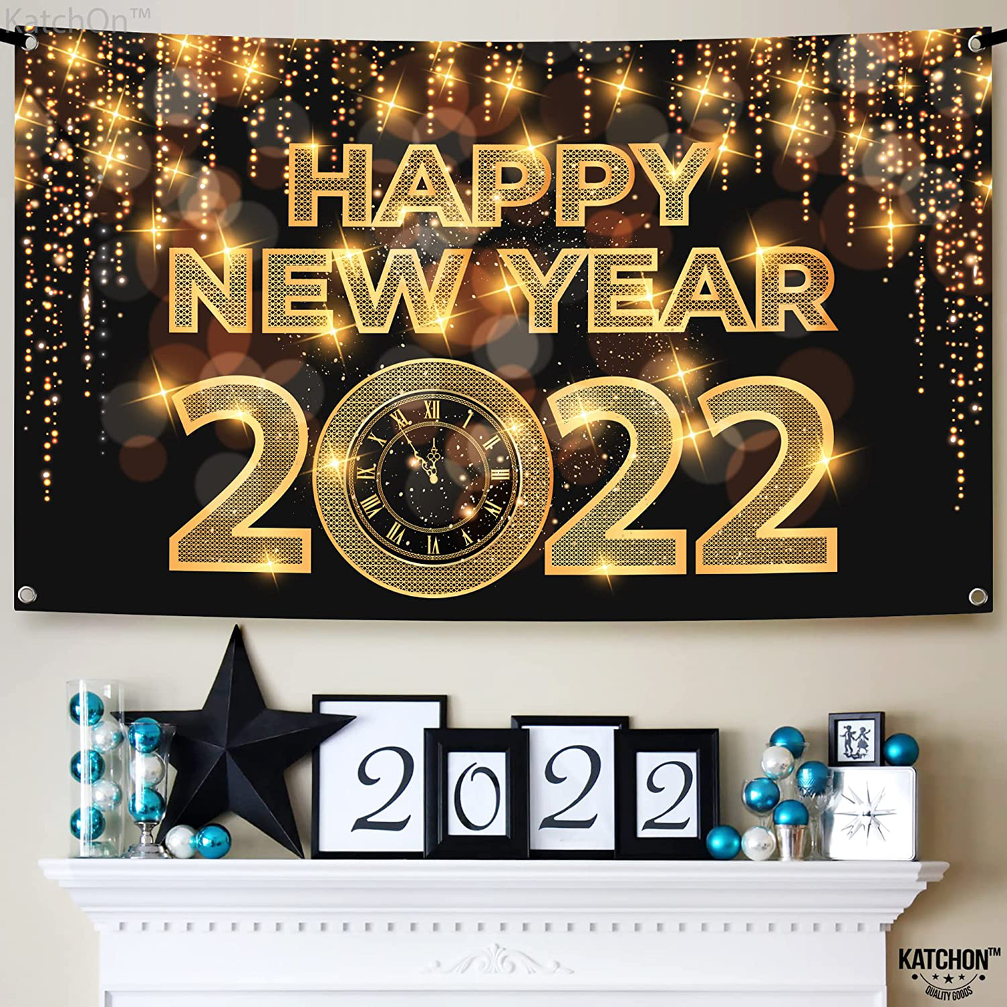 XtraLarge Happy New Year Banner 2022 72x44 Inch
