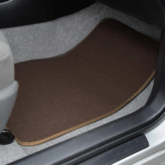 4 Piece Universal Carpeted Vehicle Floor Mats With Vinyl Heel Pad