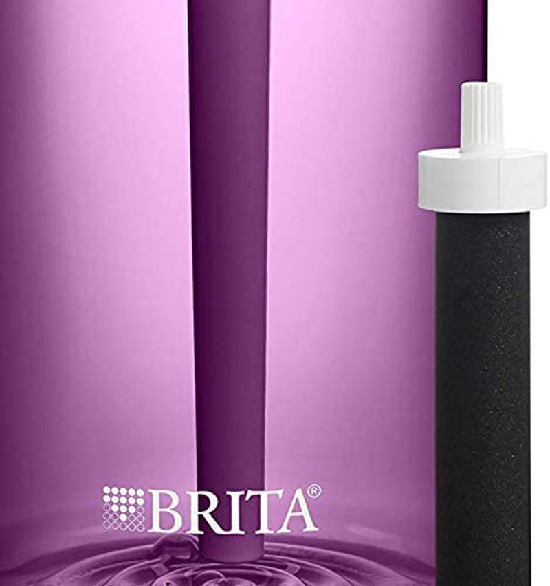 Brita Plastic Water Filter Bottle, Blush, 36 Ounce, 1 Count