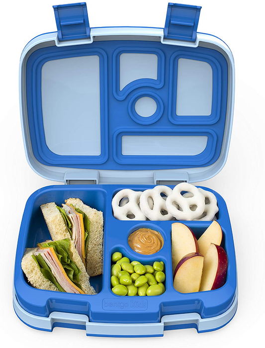 Bentgo Kids Children’s Lunch Box - Leak-Proof, 5-Compartment Bento-Style Kids Lunch Box - Ideal Portion Sizes for Ages 3 to 7 - BPA-Free, Dishwasher Safe, Food-Safe Materials (Purple)