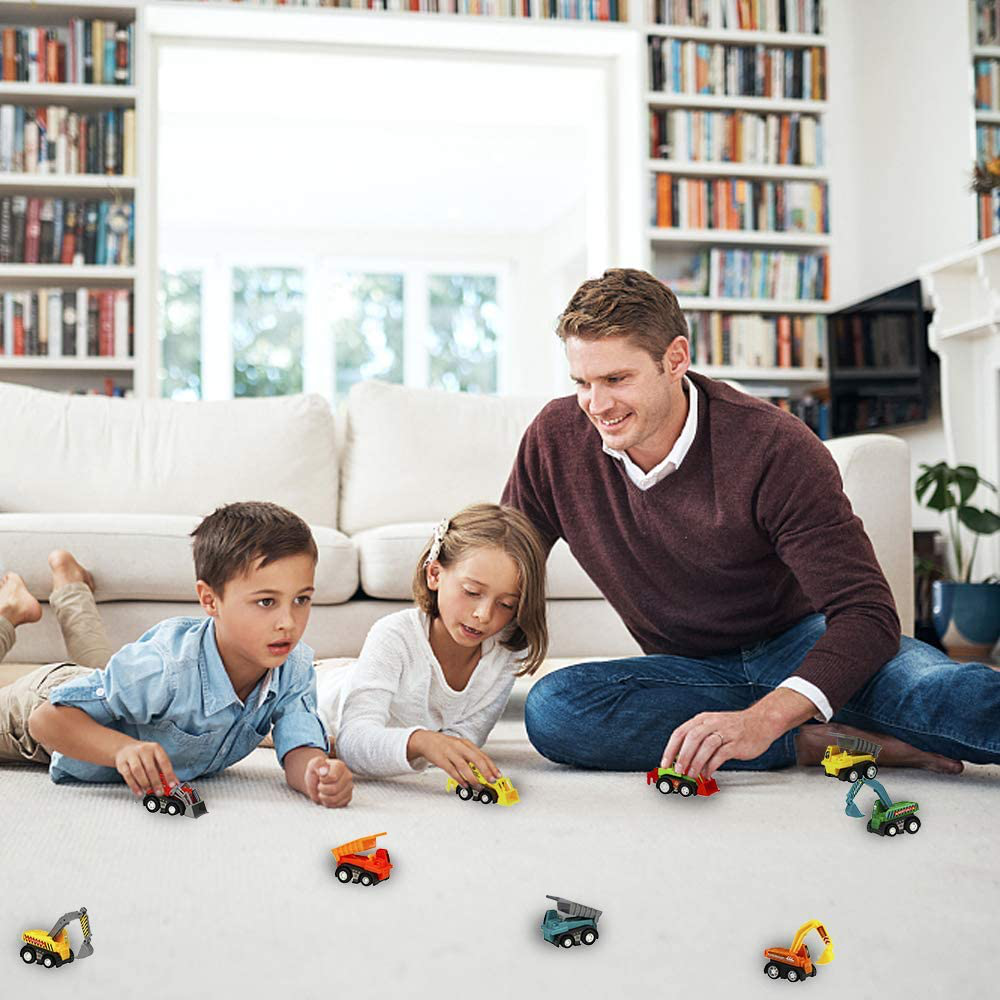 Kids Construction Mini Pull Back Vehicles (Color Random)