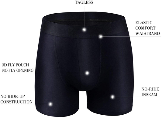 LYYTHAVON Men's Boxer Briefs Cotton Tag-Free Underwear Boxer Briefs
