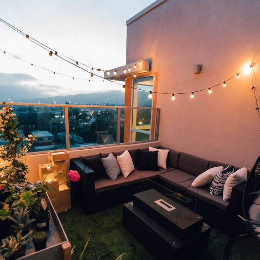 25Feet Globe Outdoor String Lights with 26 Clear G40 Bulbs(2 Spare), UL Listed Backyard Patio Lights