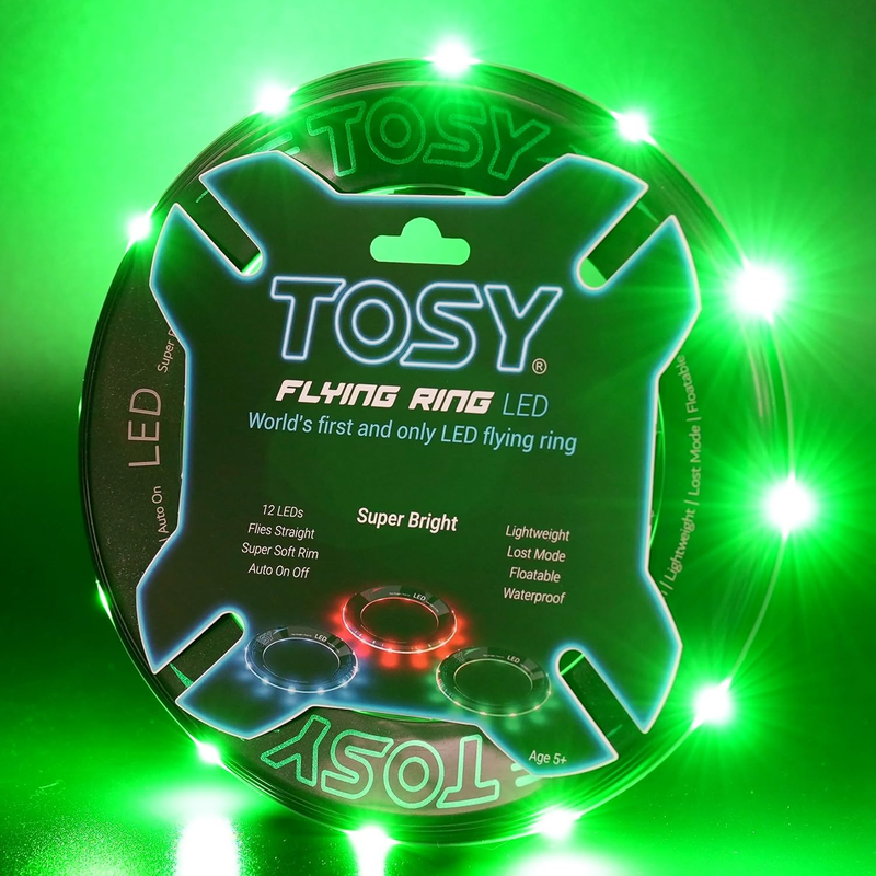 Flying Ring - RGB Multi Colors, Waterproof, Soft & Lightweight Frisbee Toy