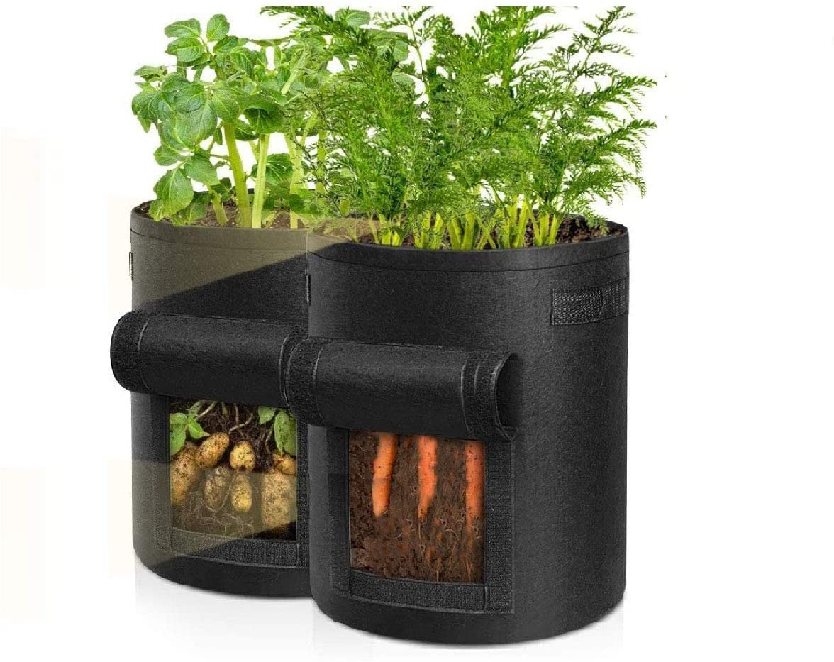 7 or 10 Gallon Grow Bags Fabric Pots with Handles