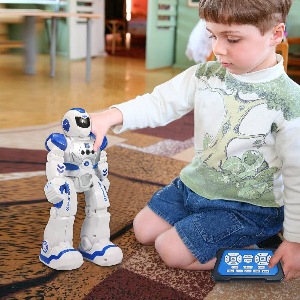 Remote Control Robot For Kids ,Sikaye Intelligent Programmable Robot With Infrared Controller Toys,Dancing,Singing, Moonwalking and LED Eyes,Gesture Sensing Robot Kit For Childrens Entertainment (Red)