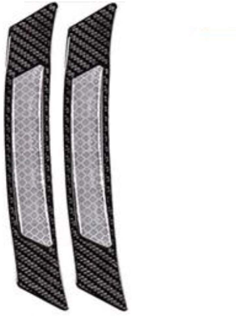 Automotive Inner Reflective Black Carbon Fiber Wheel Well Fender Door Bumper Trim Molding