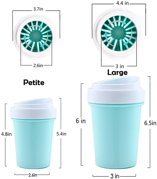 Easy to Use Portable Dog Paw Cleaner Cup Dog Foot Washer with Silicone Washers Nice Packing