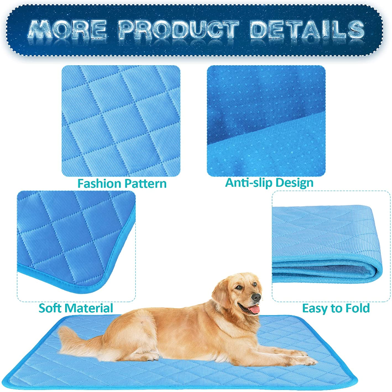 Pet Cooling Mat - Foldable Washable Cooling Pads for Indoor Outdoor