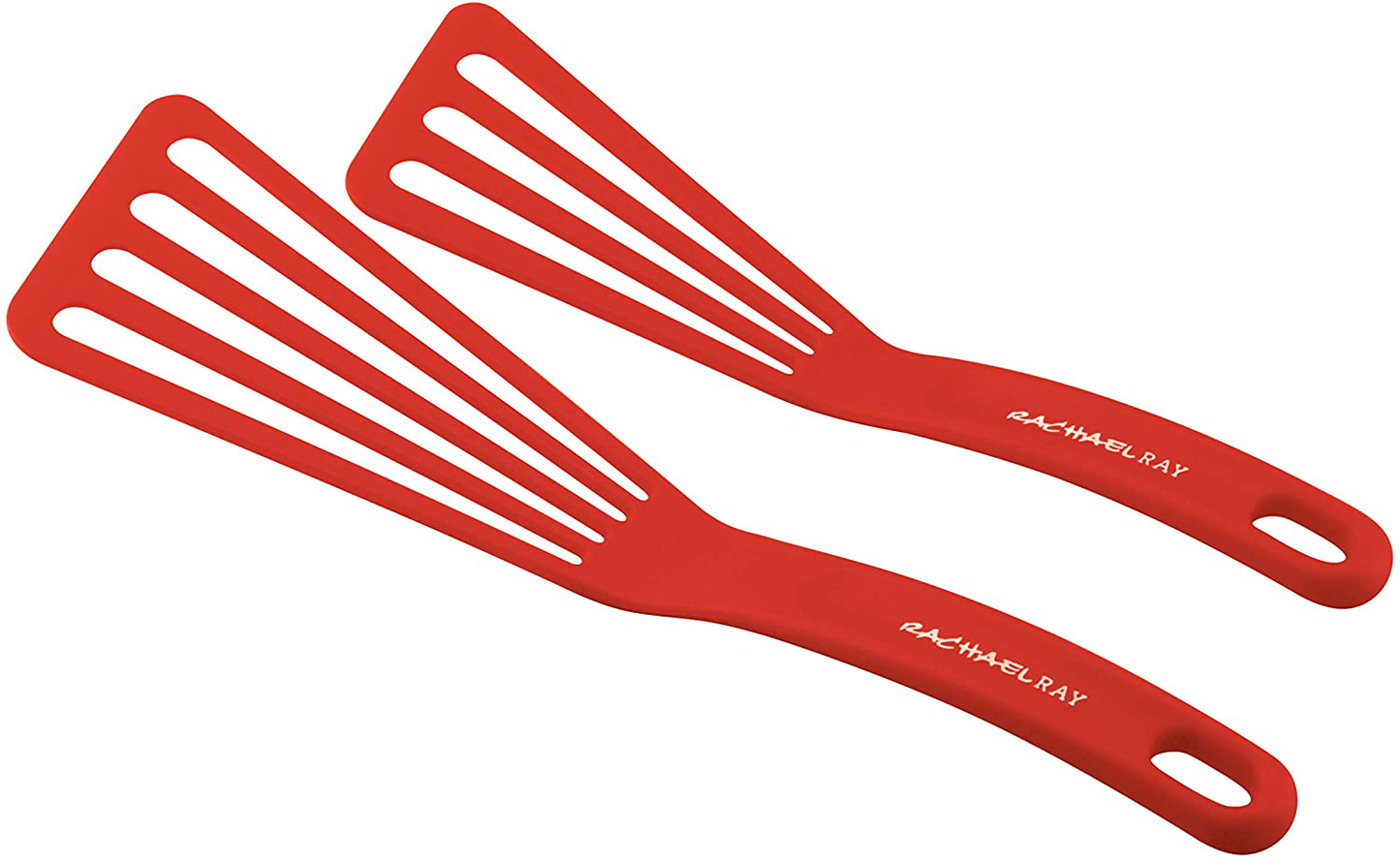 Rachael Ray KitchenTools and Gadgets Nylon Cooking Utensils / Spatula / Fish Turners - 2 Piece, Light Blue