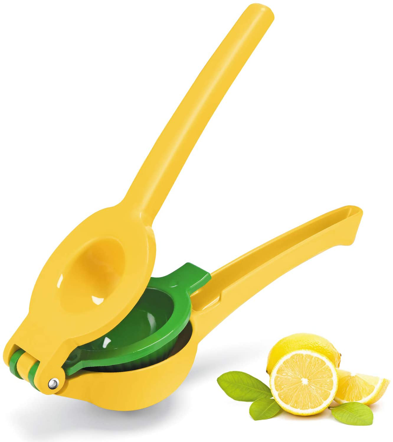 Manual Juicer Citrus Lemon Squeezer,Fruit Juicer Lime Press Metal,Professional Hand Juicer Kitchen Tool(yellow)