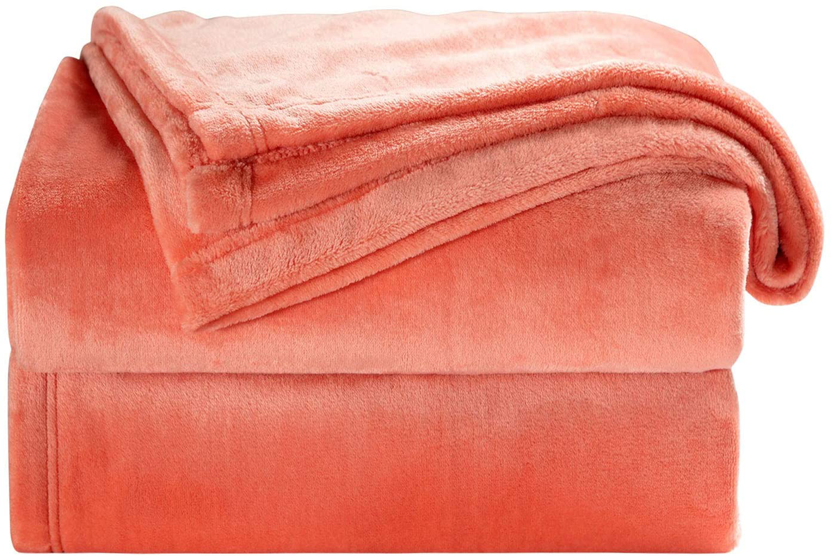 Bedsure Fleece Baby Blanket Unisex for Boys, Girls, Kids, Toddler, Infant, Newborn, 30x40 inches, White - Fuzzy Warm Cozy Soft Blanket, Plush Microfiber Blankets for Crib Stroller Nap