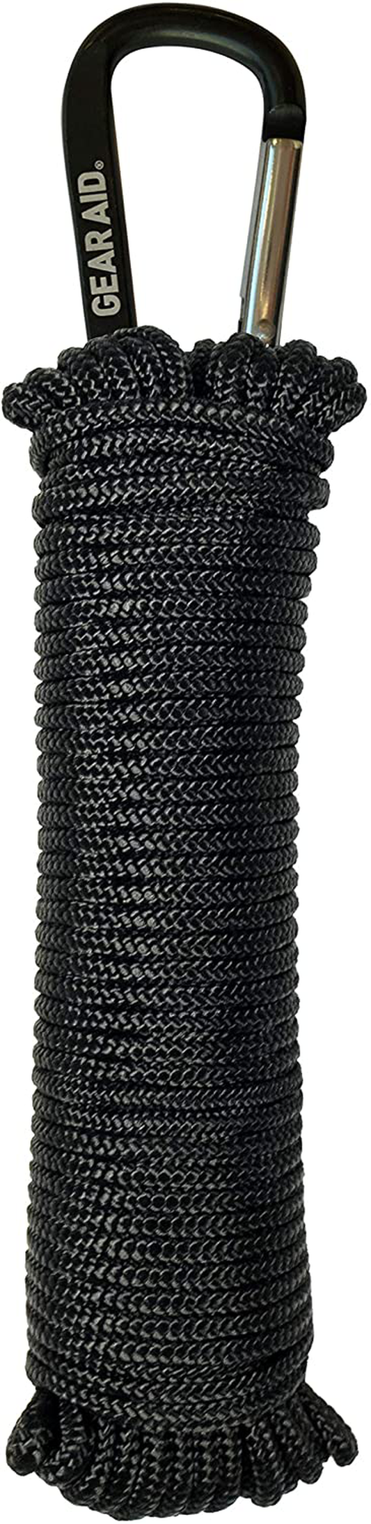 GEAR AID 325 Paracord and Carabiner, Utility Cord for Camping and Hiking