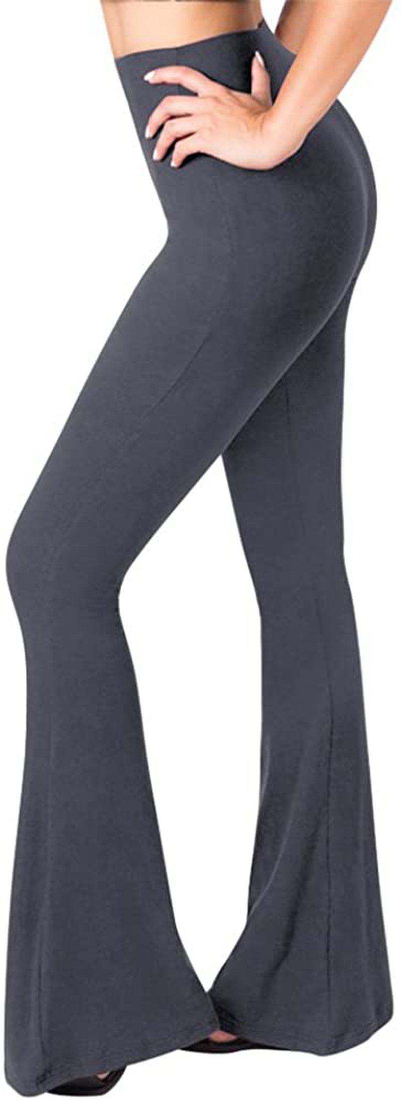 SATINA High Waisted Flare Palazzo Wide Leg Pants | Printed & Solid | Reg & Plus