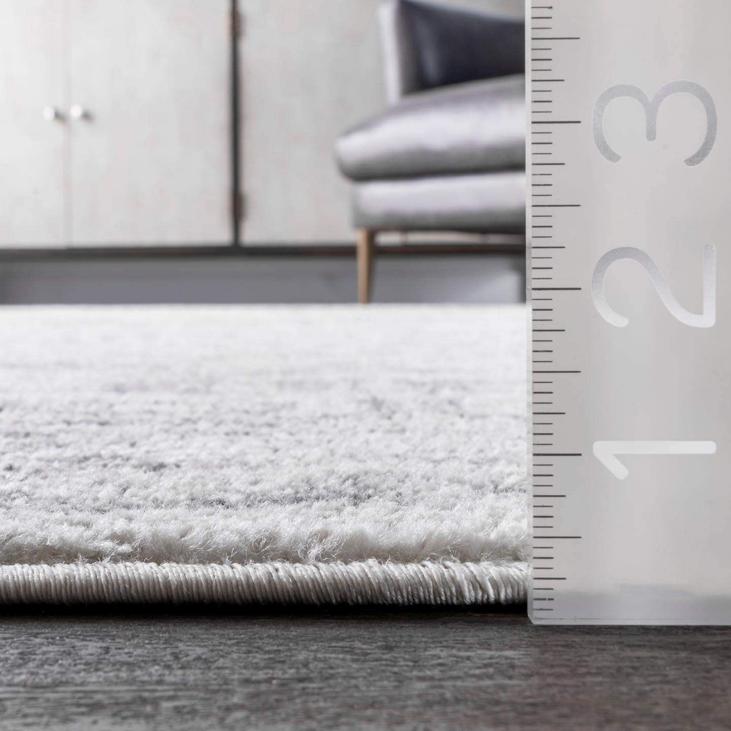 nuLOOM Arlena Vintage Area Rug, 6' Square, Grey