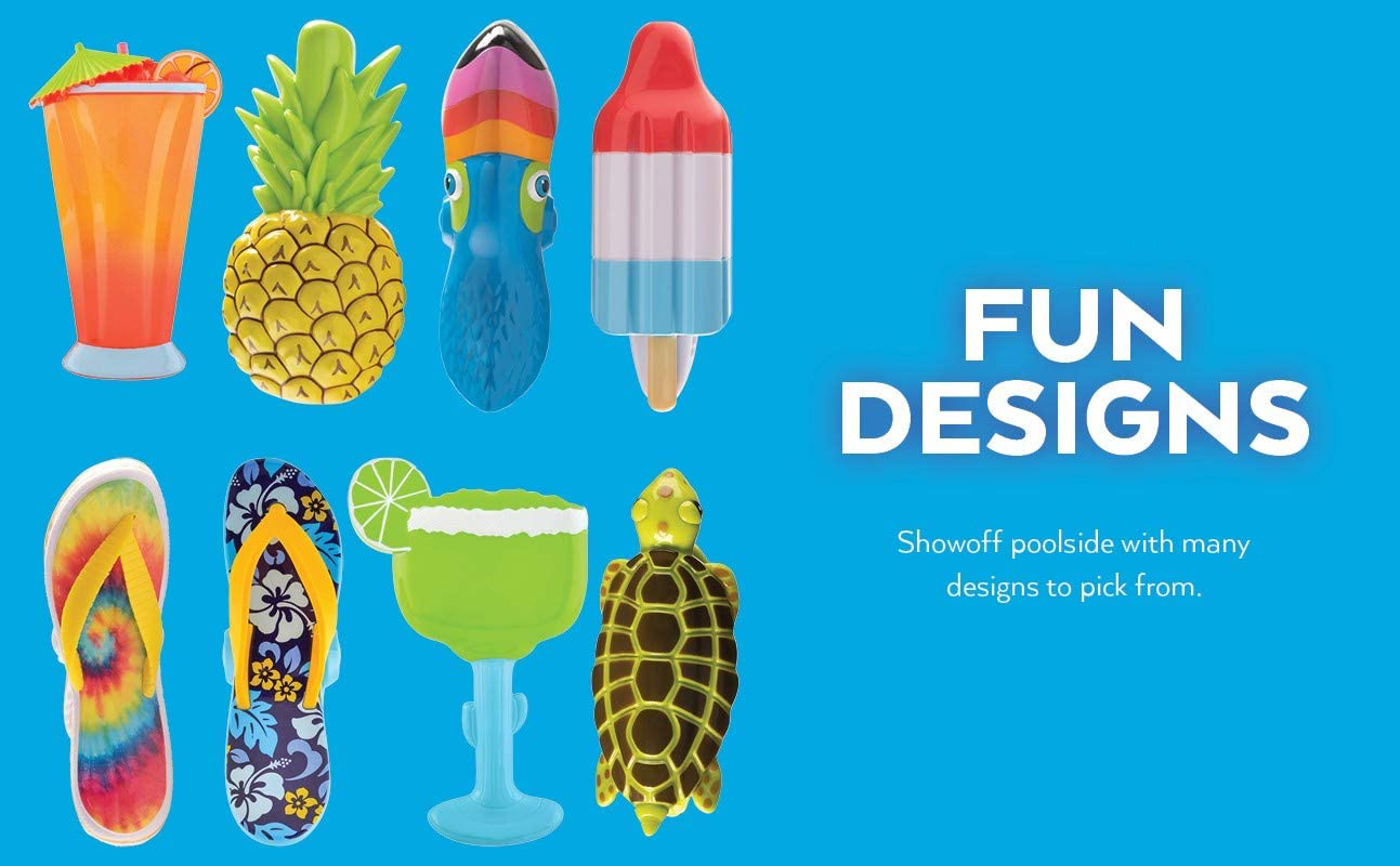 Flip Flop BocaClips by O2COOL, Beach Towel Holders, Clips, Set of two, Beach, Patio or Pool Accessories, Portable Towel Clips, Chip Clips, Secure Clips, Assorted Styles