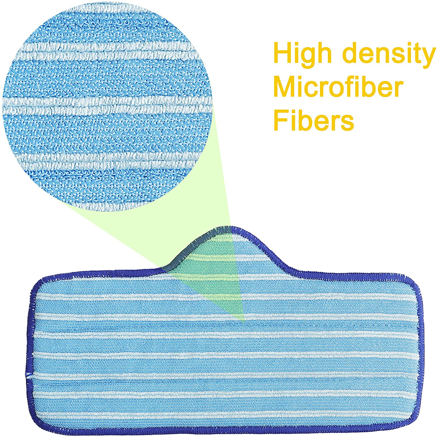 Flintar 6 Packs of Premium Microfiber Pads, Compatible with Dupray Neat Steam Cleaner, Durable, Reusable and Machine Washable